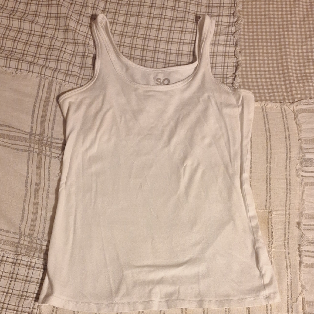 SO White Tank Top